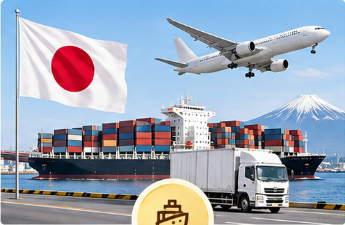Vận chuyển nhập khẩu chính ngạch từ Nhật Bản