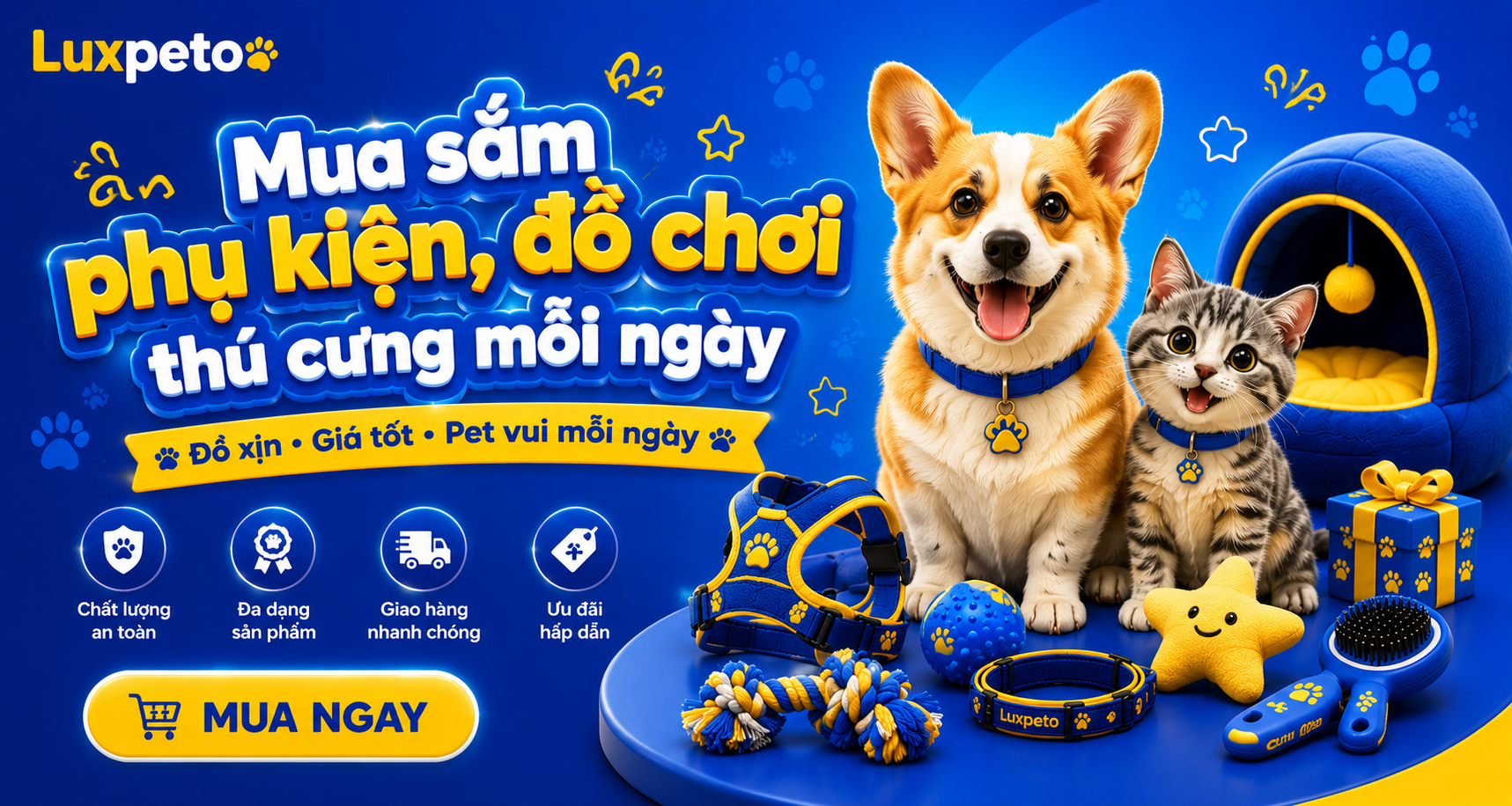 Luxpeto pet shop hero banner