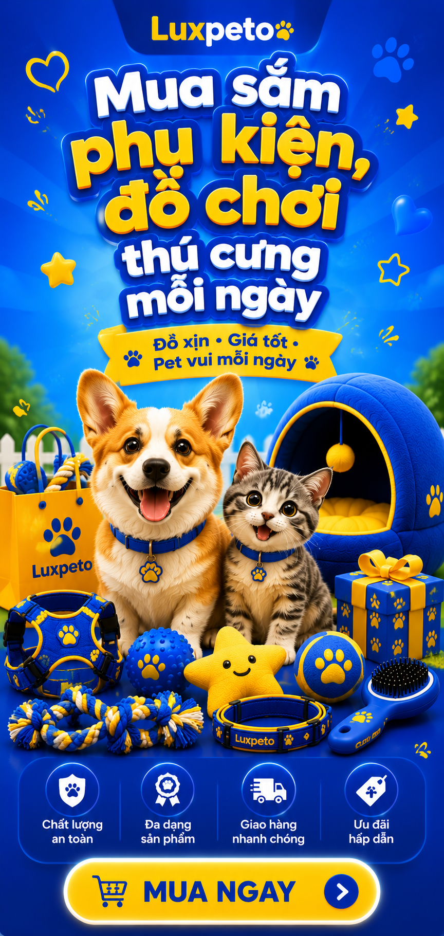 Luxpeto pet shop hero banner
